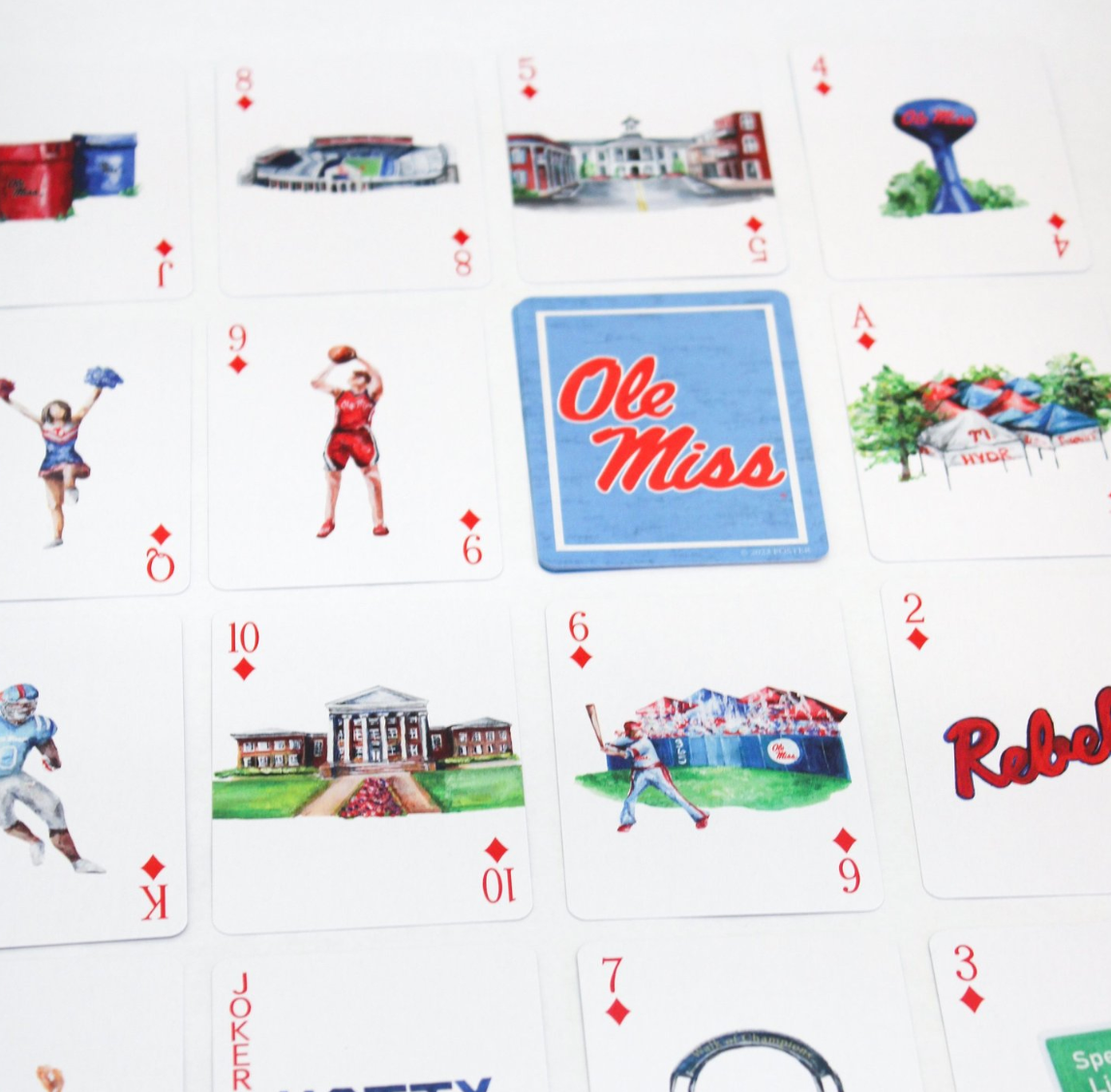 Ole Miss playing cards