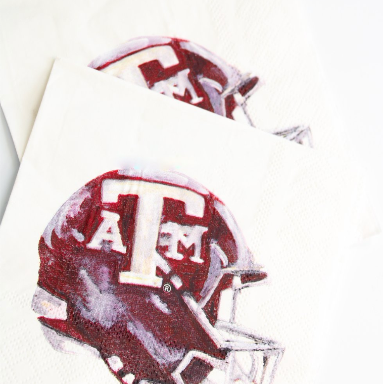 Texas A&M football beverage napkins, set of 20 