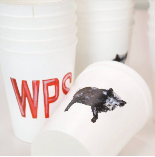 Arkansas Razorbacks reusable plastic cups