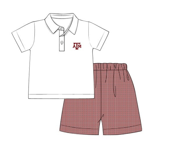 Texas A&M Polo Short Set