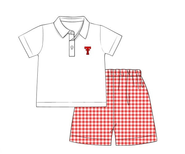 Officially Licensed Texas Tech Polo Short Set