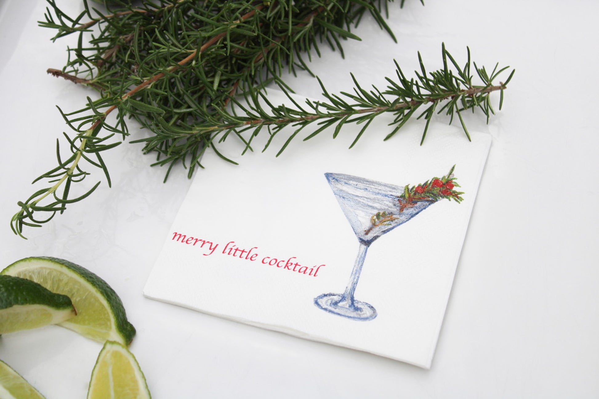 Merry Little Cocktail Napkins by FOSTER
