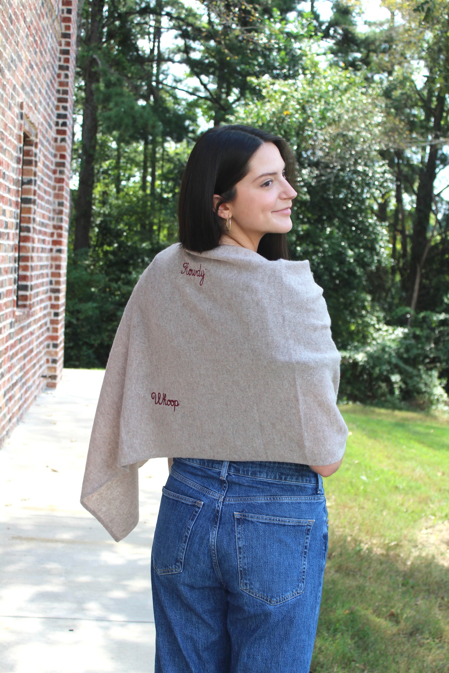 Texas A&M Collegiate Cashmere Poncho by FOSTER