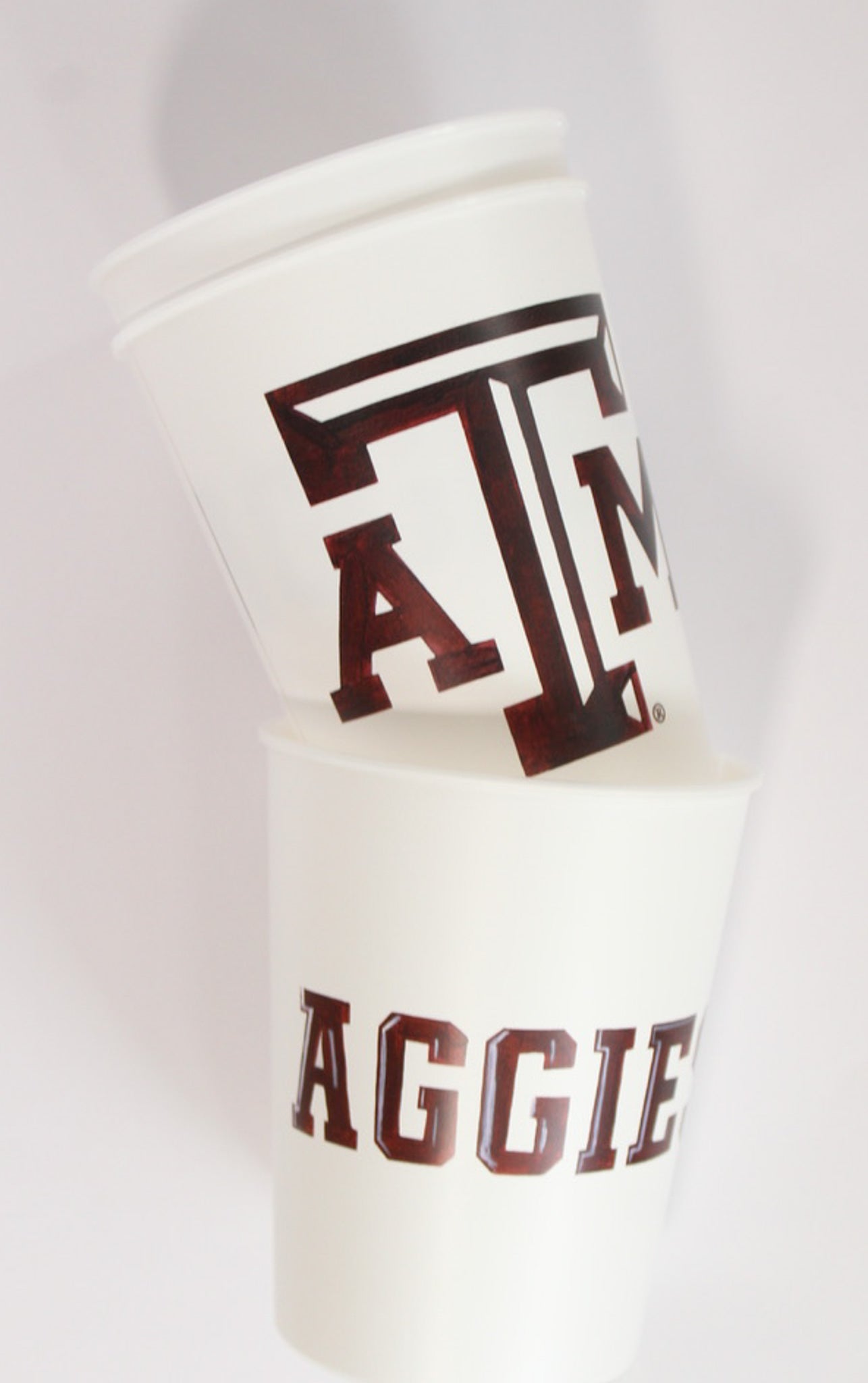 A&M Aggies reusable plastic cup set