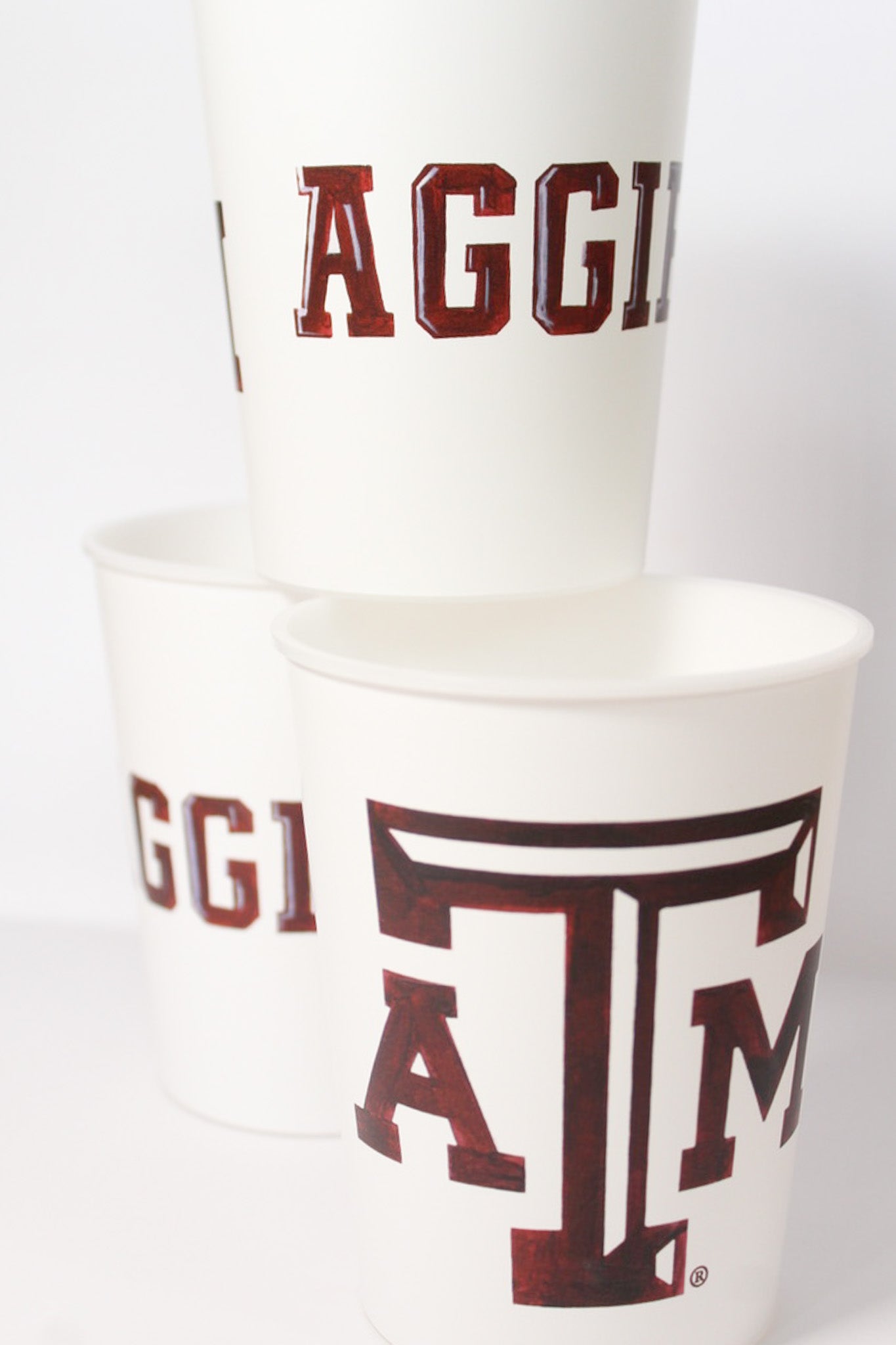 A&M Aggies Reusable plastic cup set