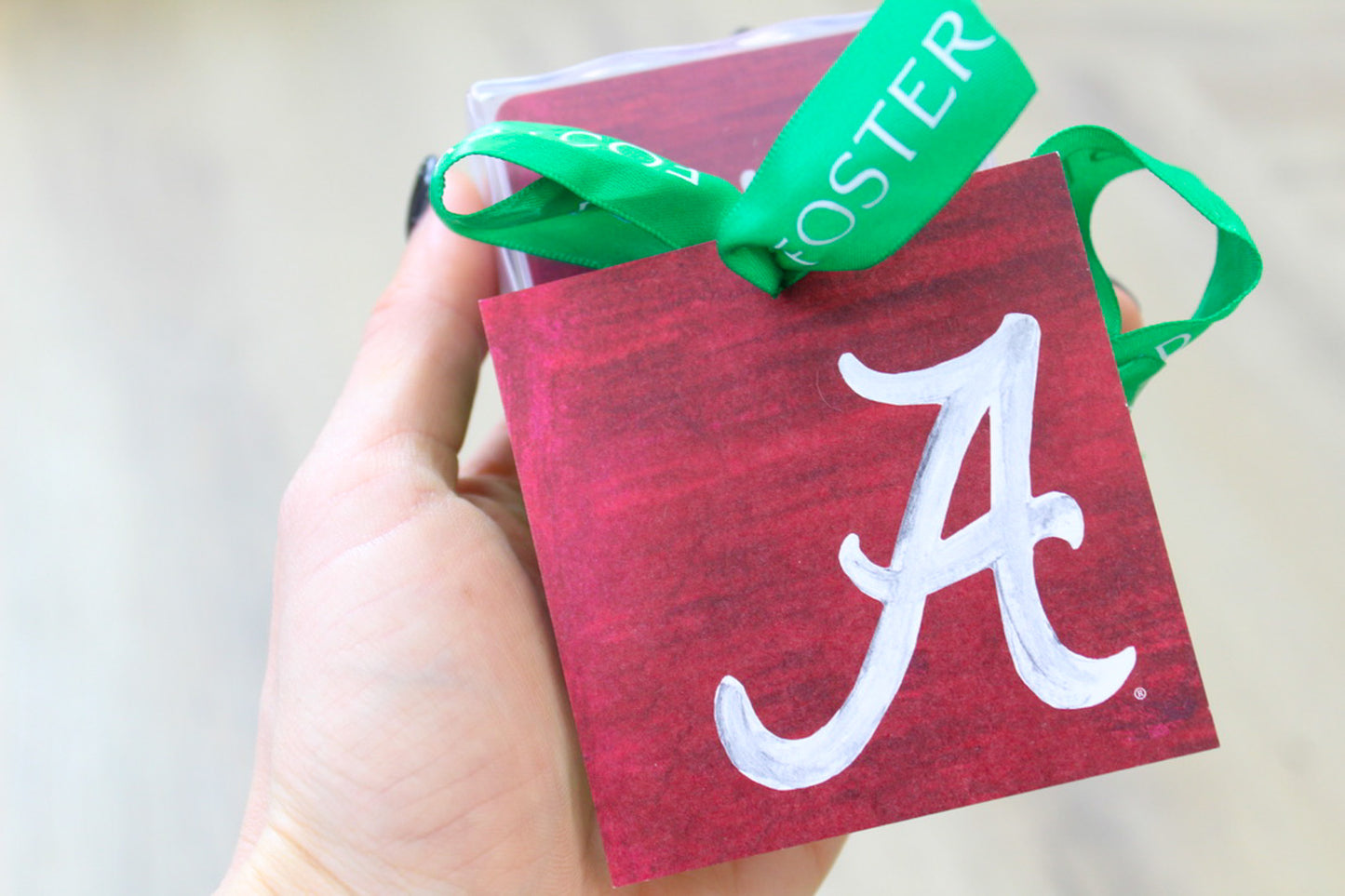 Alabama A logo gift tag