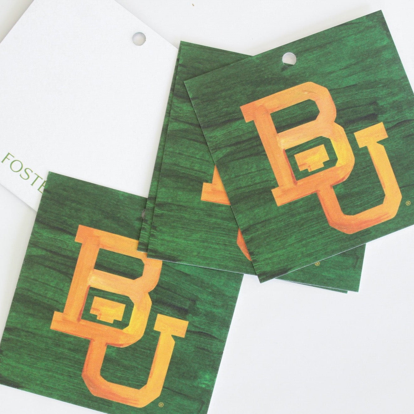 Baylor Bears Gift Tag Set. Great for Baylor graduation.