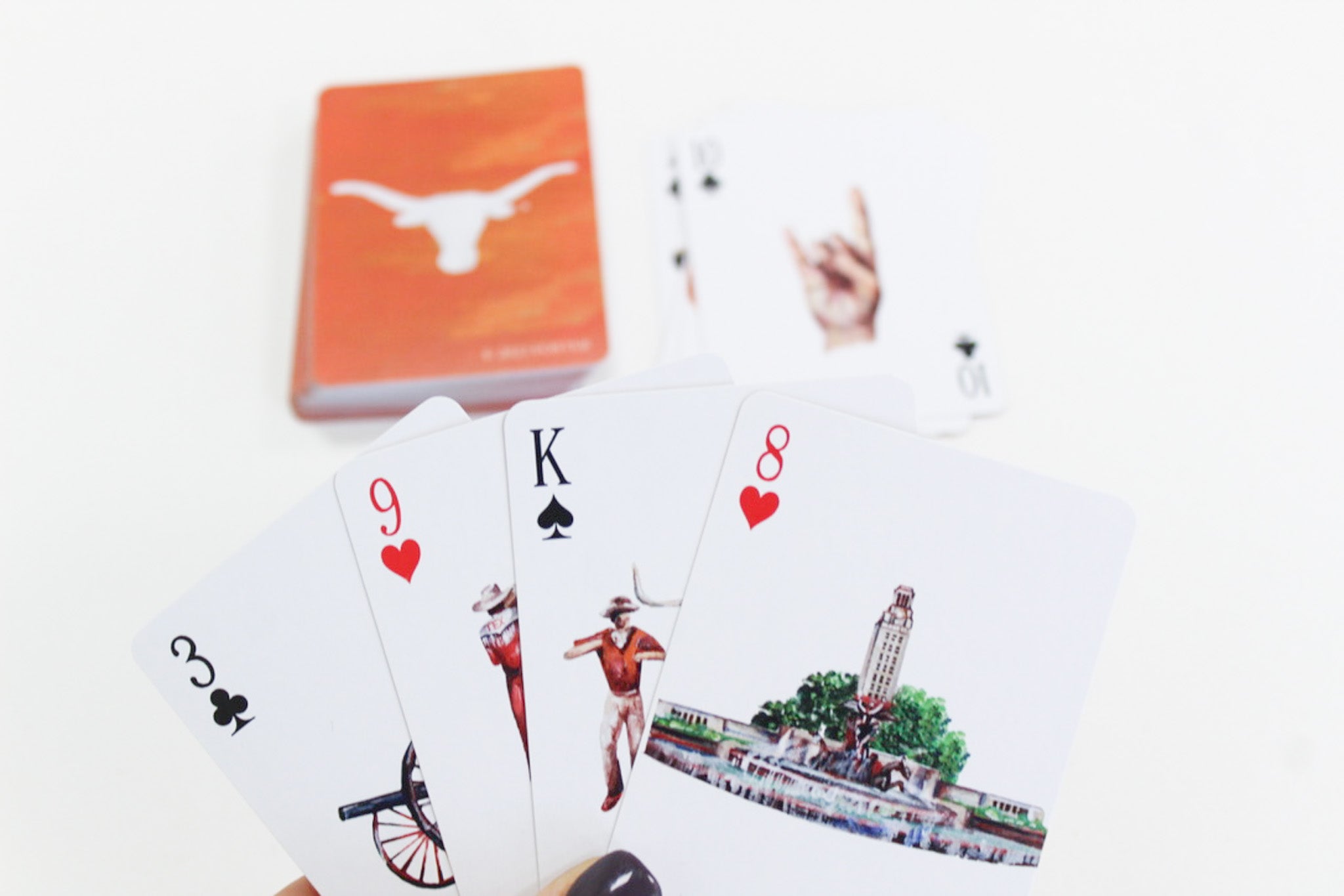 UT Austin playing cards by FOSTER