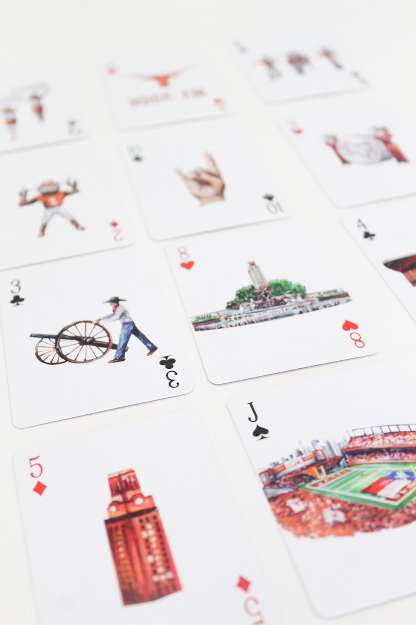 University of Texas at Austin playing cards