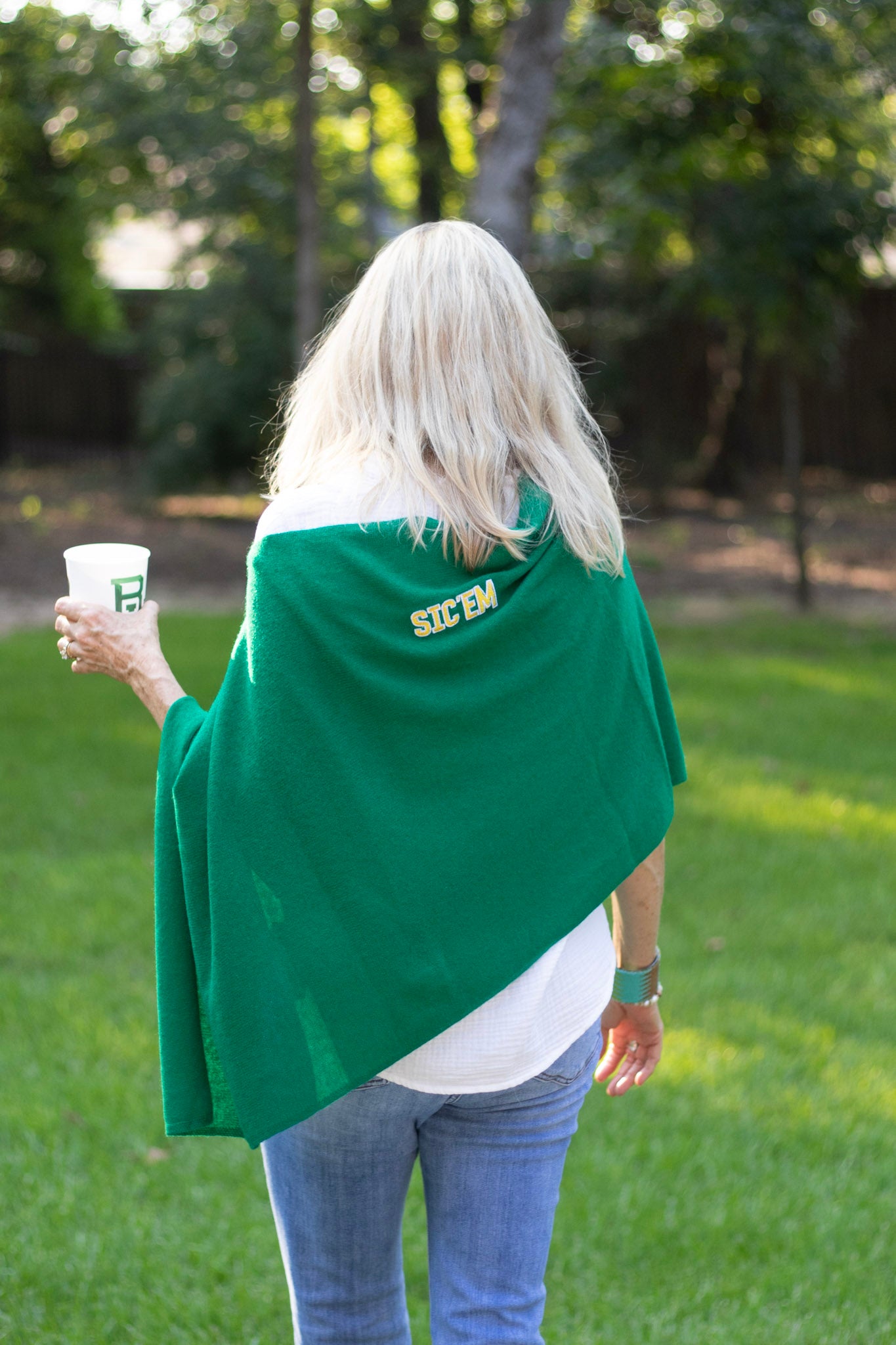 Baylor Bears Collegiate Cashmere Poncho by FOSTER