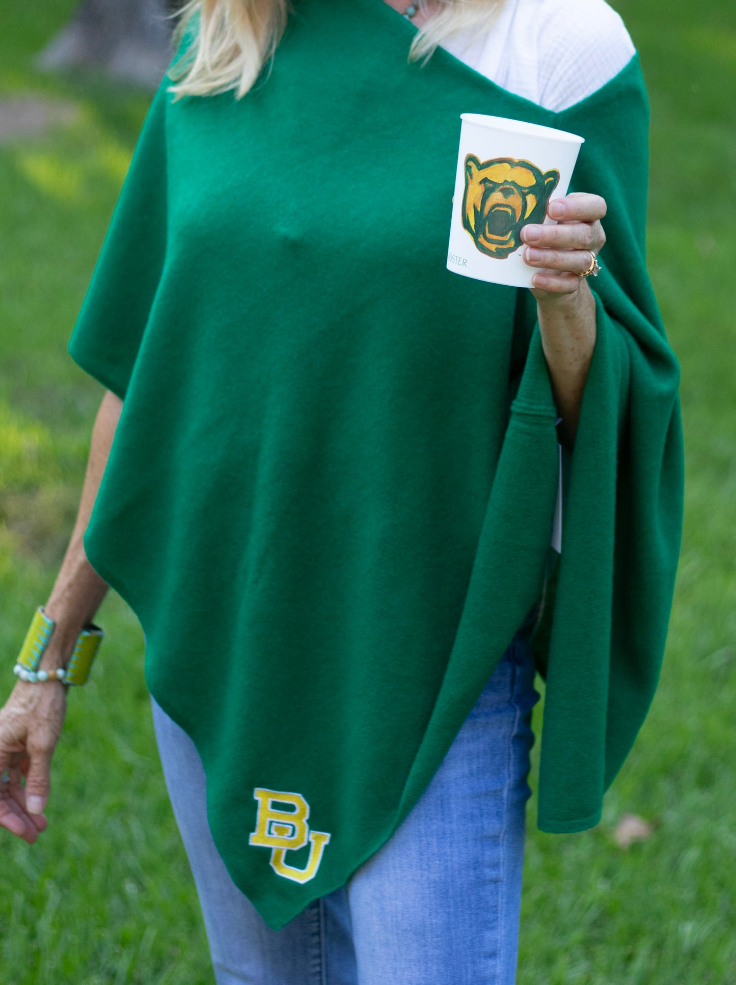 Baylor Bears Collegiate Cashmere Poncho by FOSTER