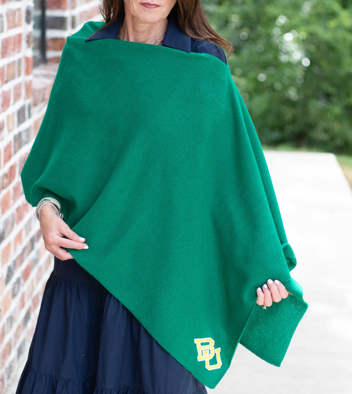 Baylor Bears Collegiate Cashmere Poncho by FOSTER