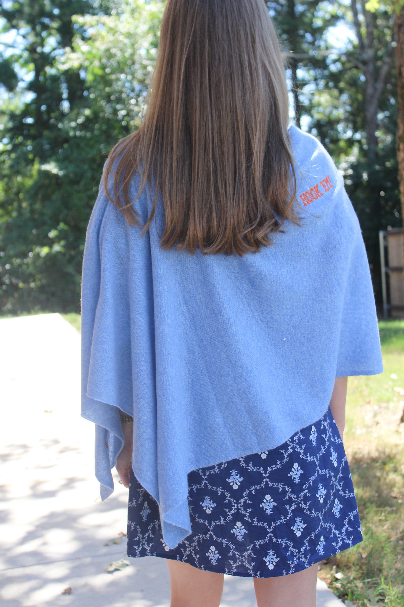 UT Longhorns Collegiate Cashmere Poncho by FOSTER