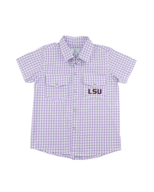 Officially Licensed LSU Pearl Snap Shirt