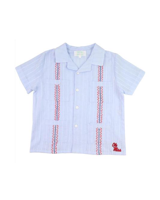 Officially Licensed Ole Miss Guayabera