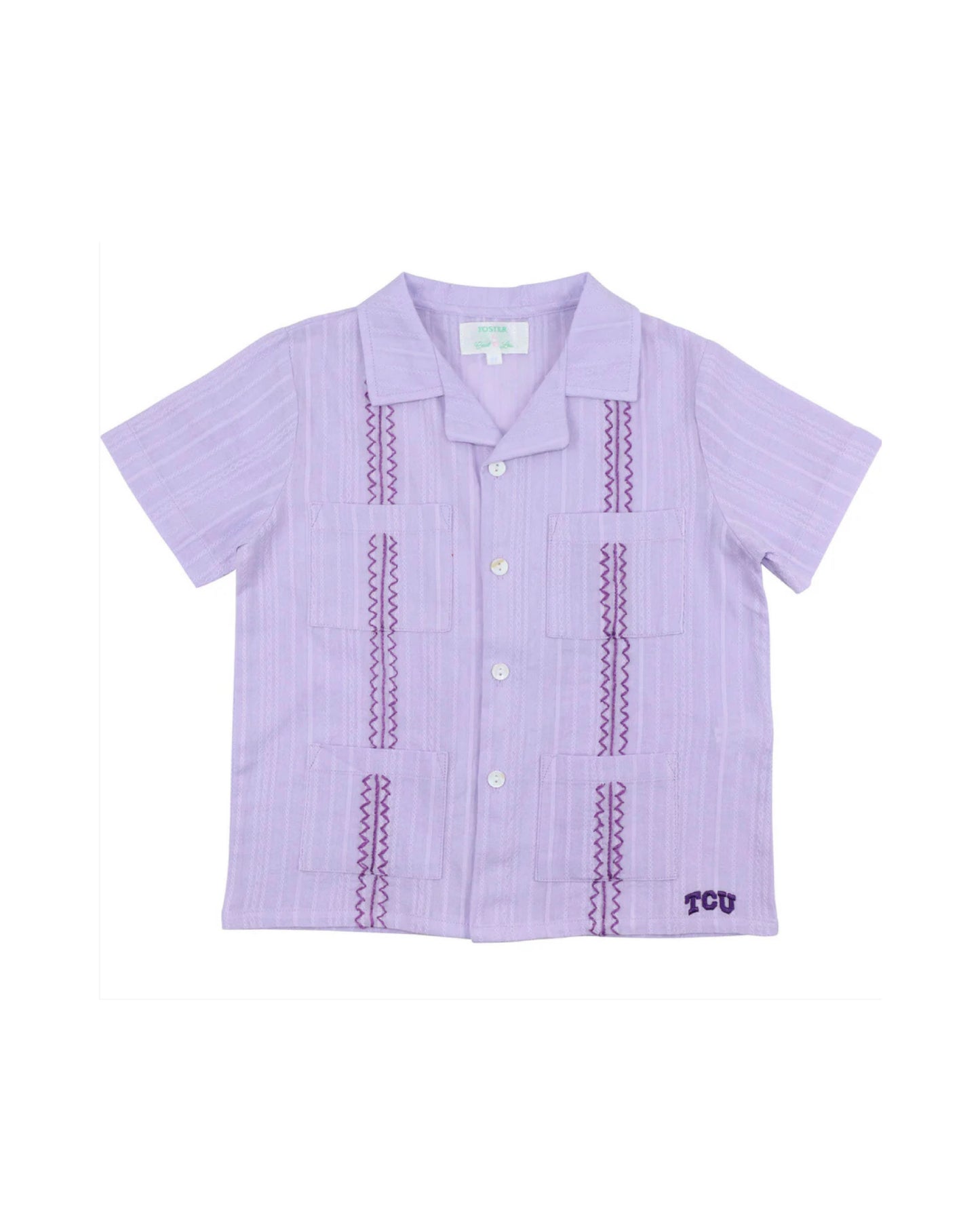 Officially Licensed Boy's TCU Guayabera