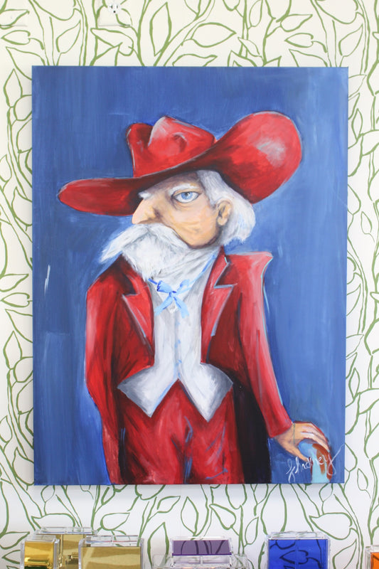Ole Miss Colonel Reb Painting by Frances Hackney Art