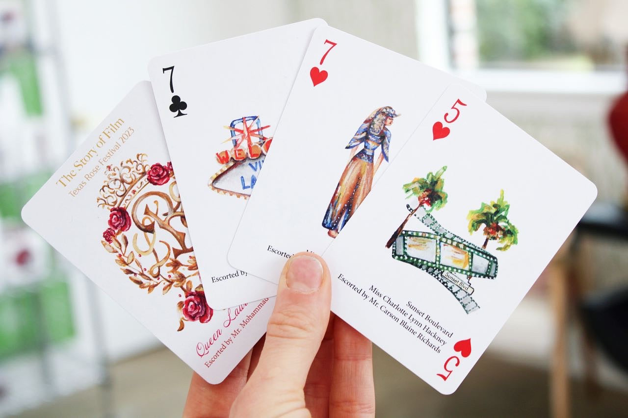 Texas Rose Festival Playing Cards by FOSTER