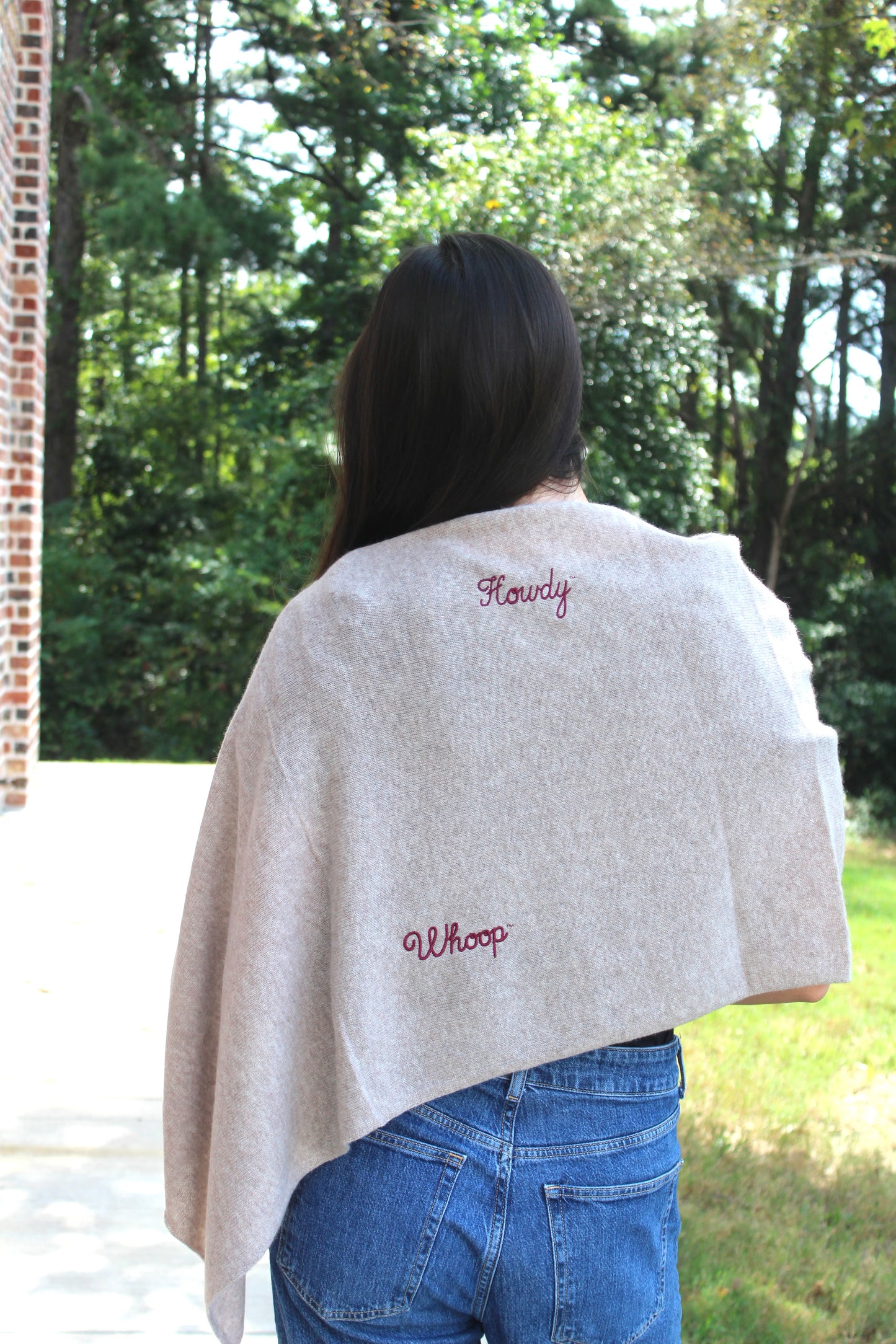 Texas A&M Collegiate Cashmere Poncho by FOSTER