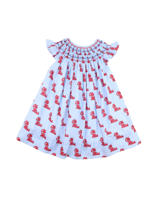 Officially Licensed Smocked Ole Miss Dress