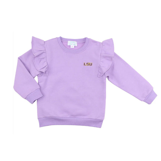 Officially Licensed LSU Ruffled Sweatshirt