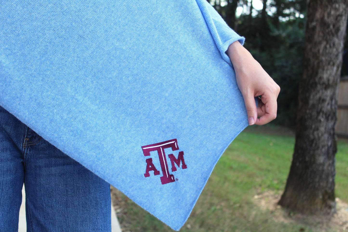 Texas A&M Collegiate Cashmere Poncho by FOSTER