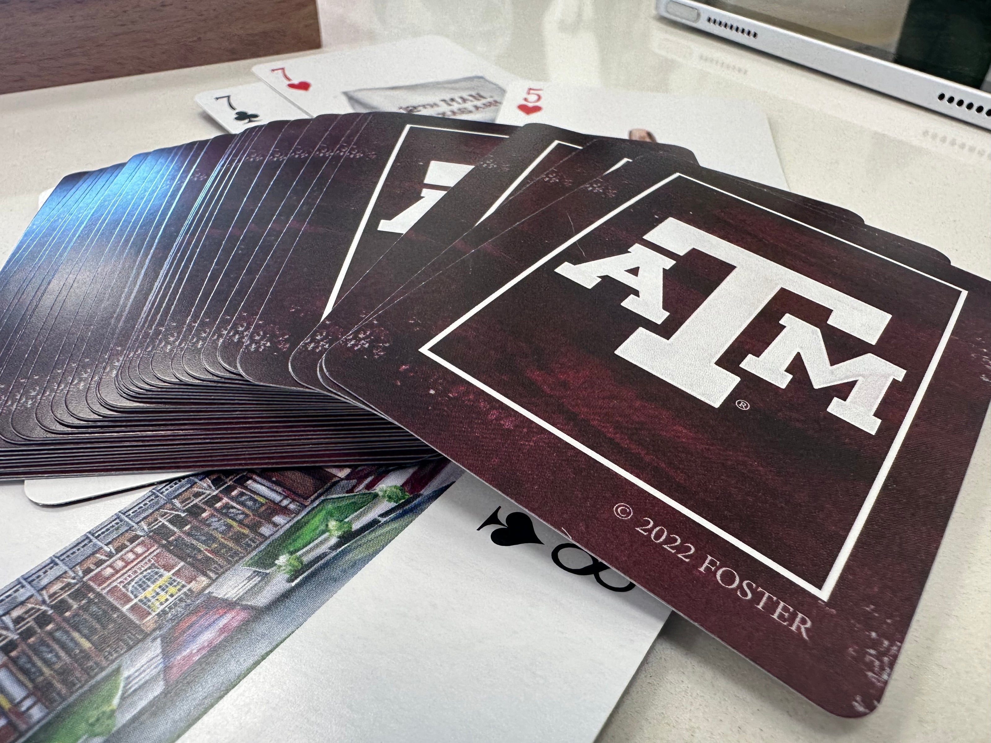 Texas A&M playing cards by FOSTER