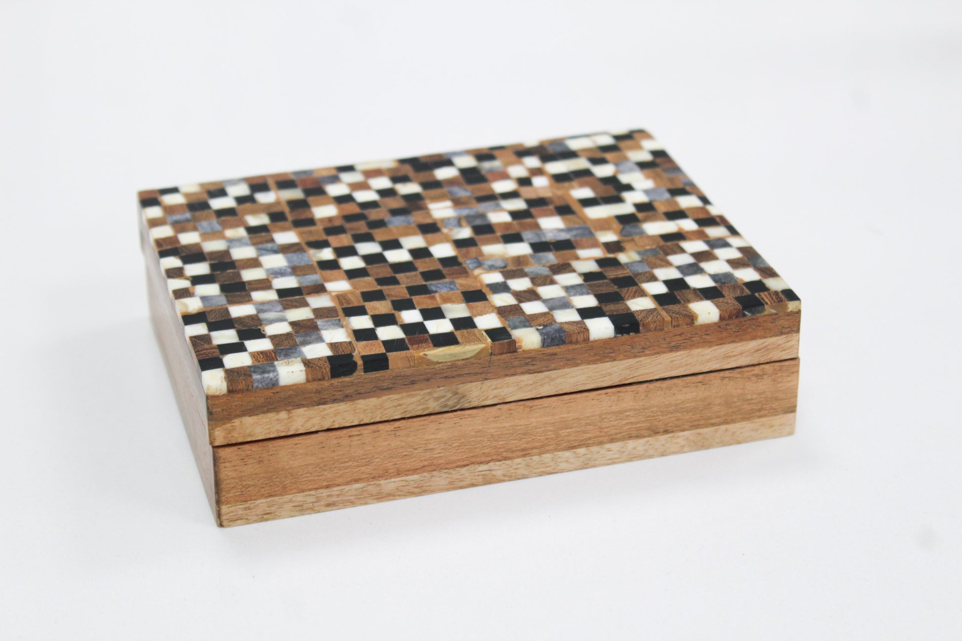 Micro Squares Covered Playing Card Box