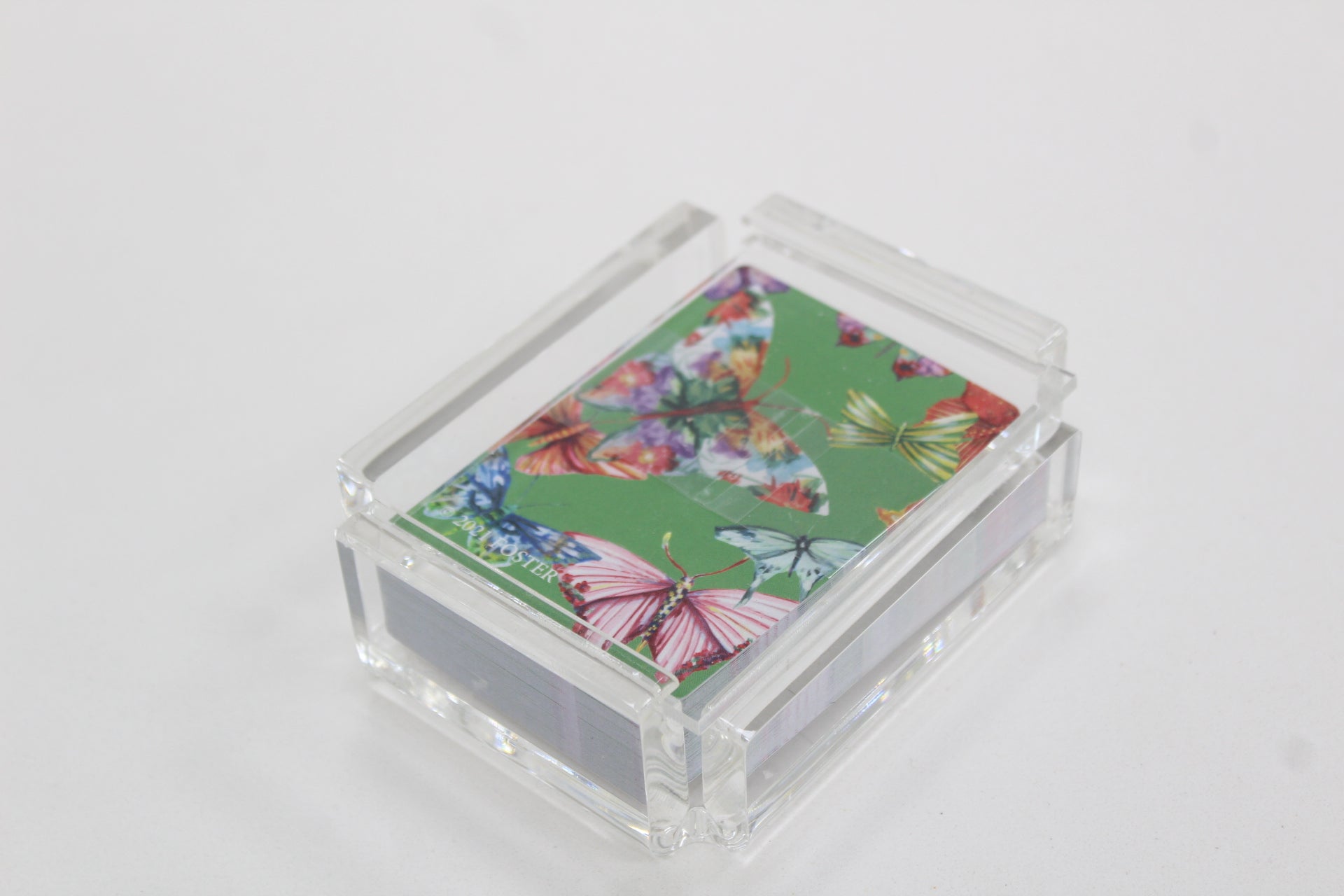deck of butterfly playing cards with case