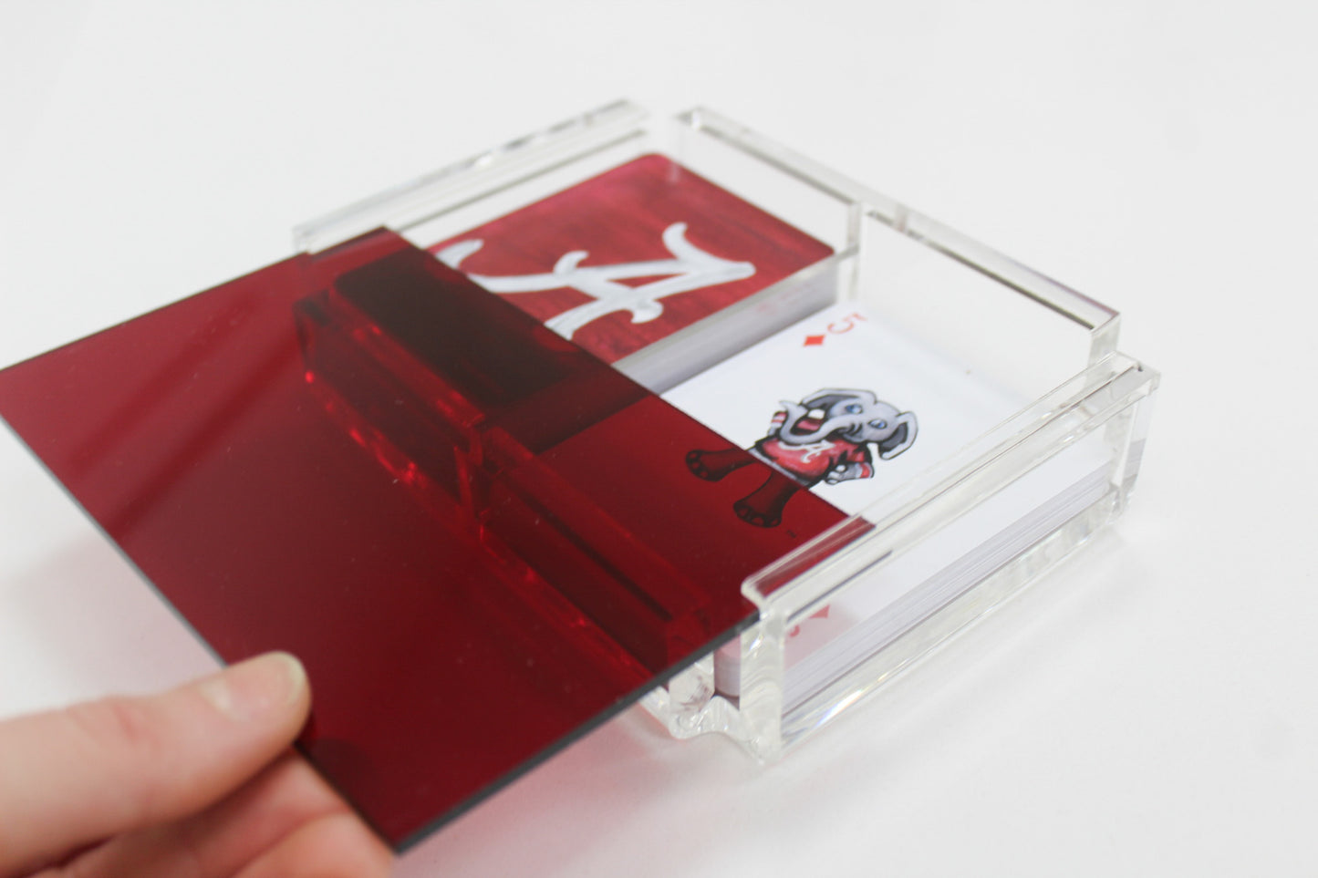 University of Alabama Playing Cards in Acrylic Playing Card Case