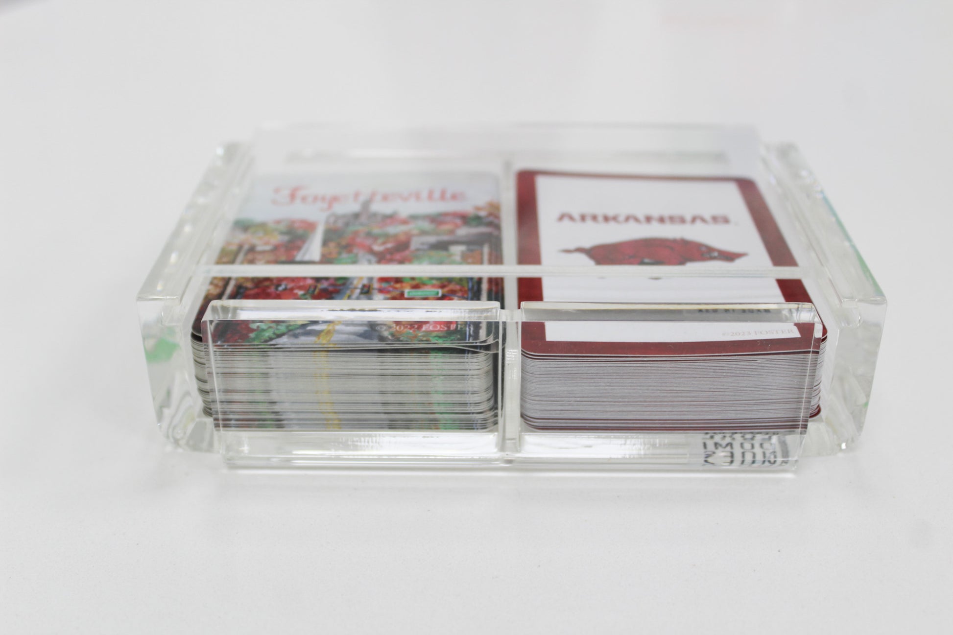 clear acrylic playing card case