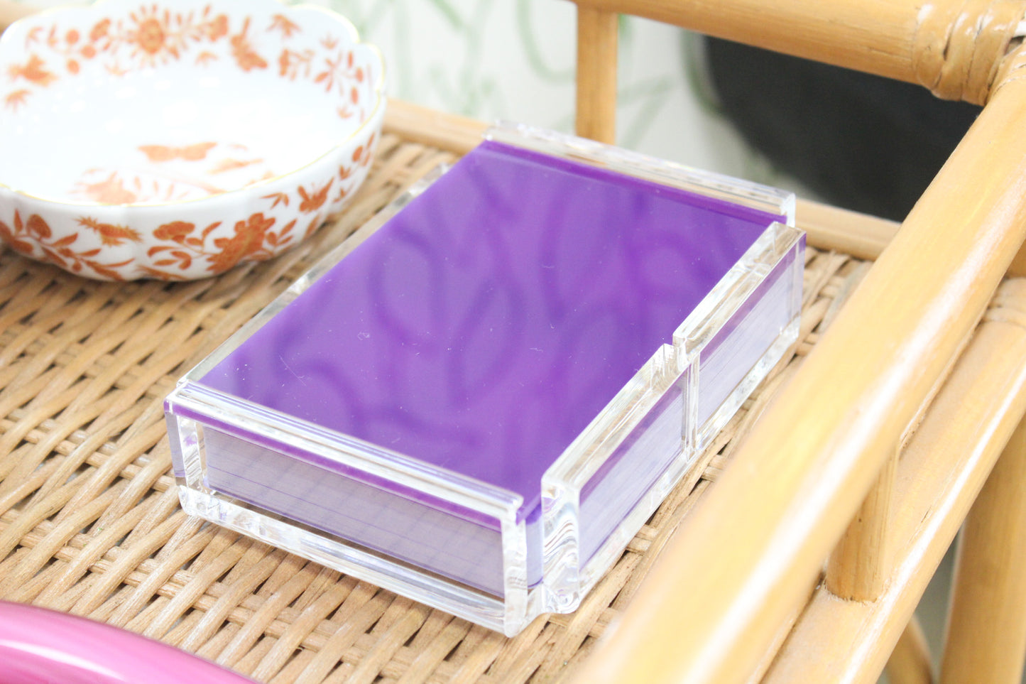 purple playing card holder for tables, bar cart
