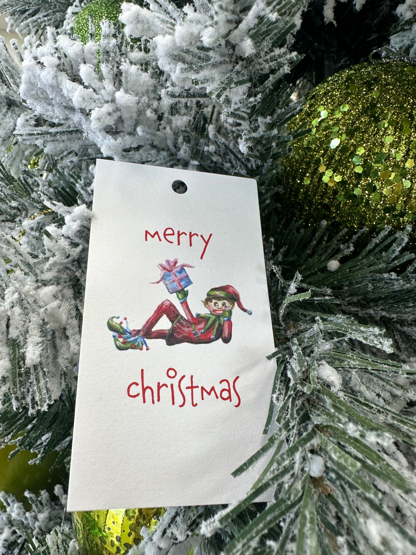 Holiday Elf Gift Tag Set