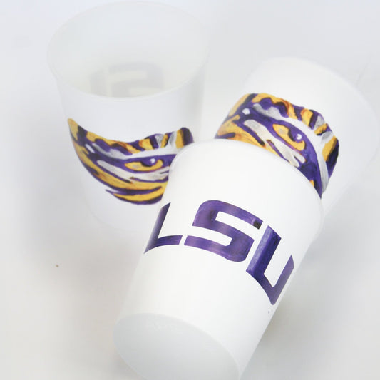 LSU Tigers Reusable Cup Set
