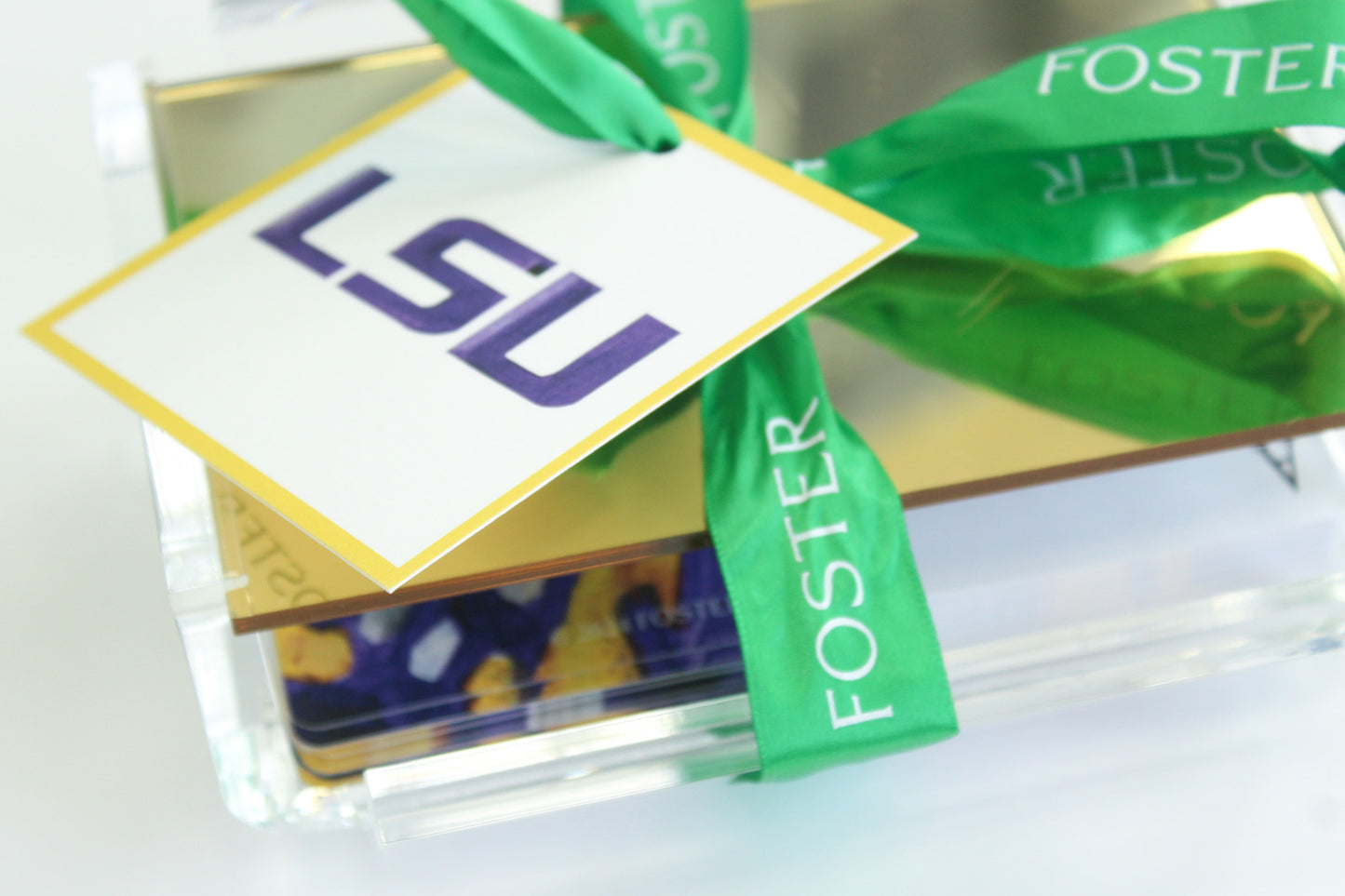 LSI logo gift tags by FOSTER. Perfect for LSU graduations.