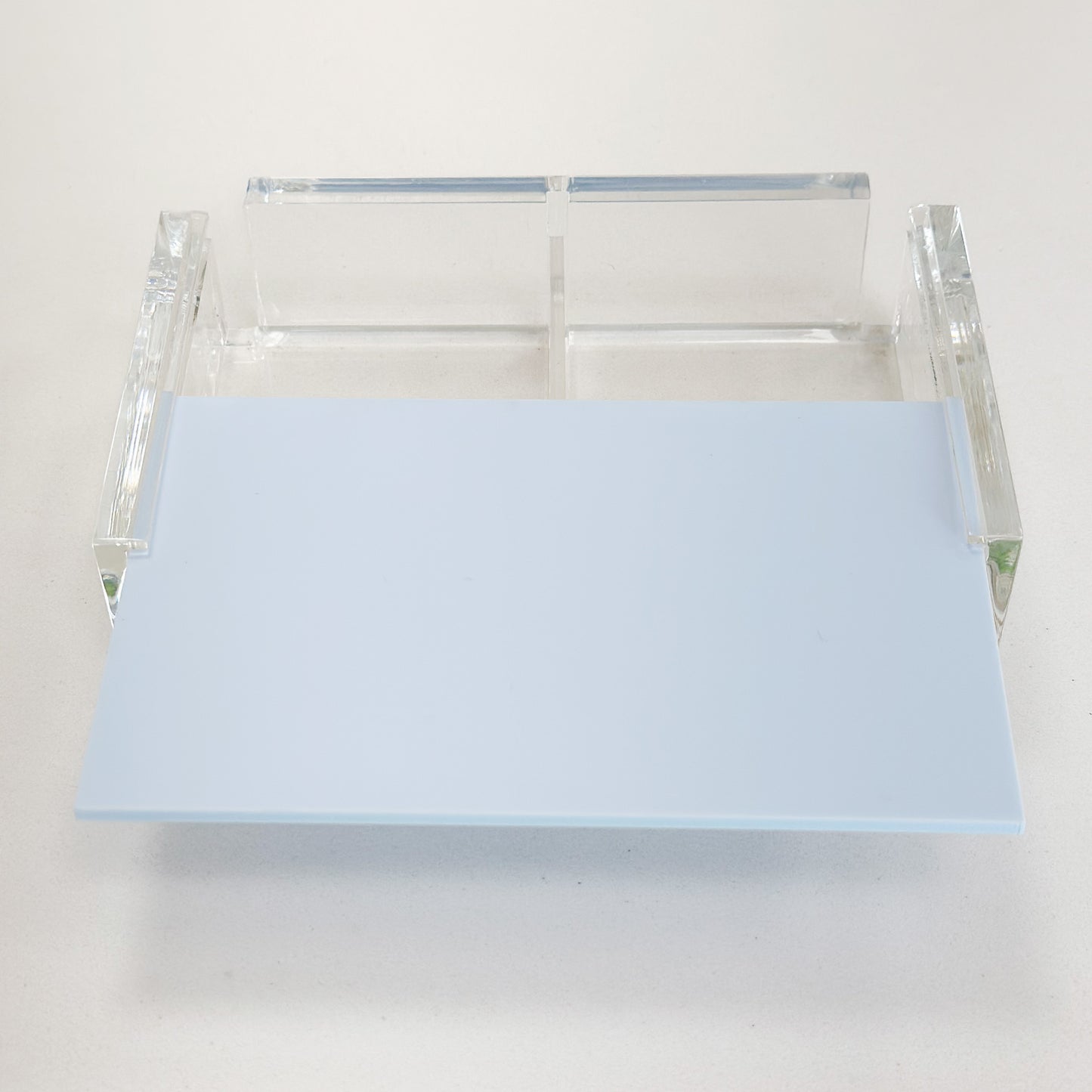 Powder Blue Acrylic Double Deck Card Case