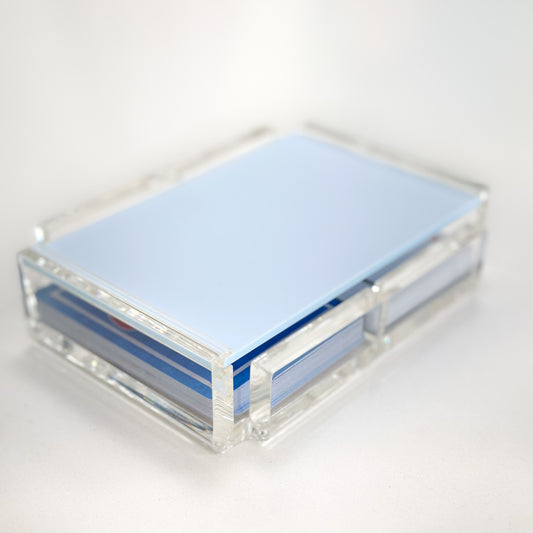 Powder Blue Acrylic Double Deck Card Case