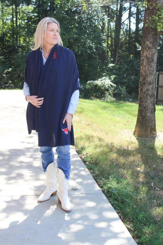 SMU Cashmere Travel Wrap