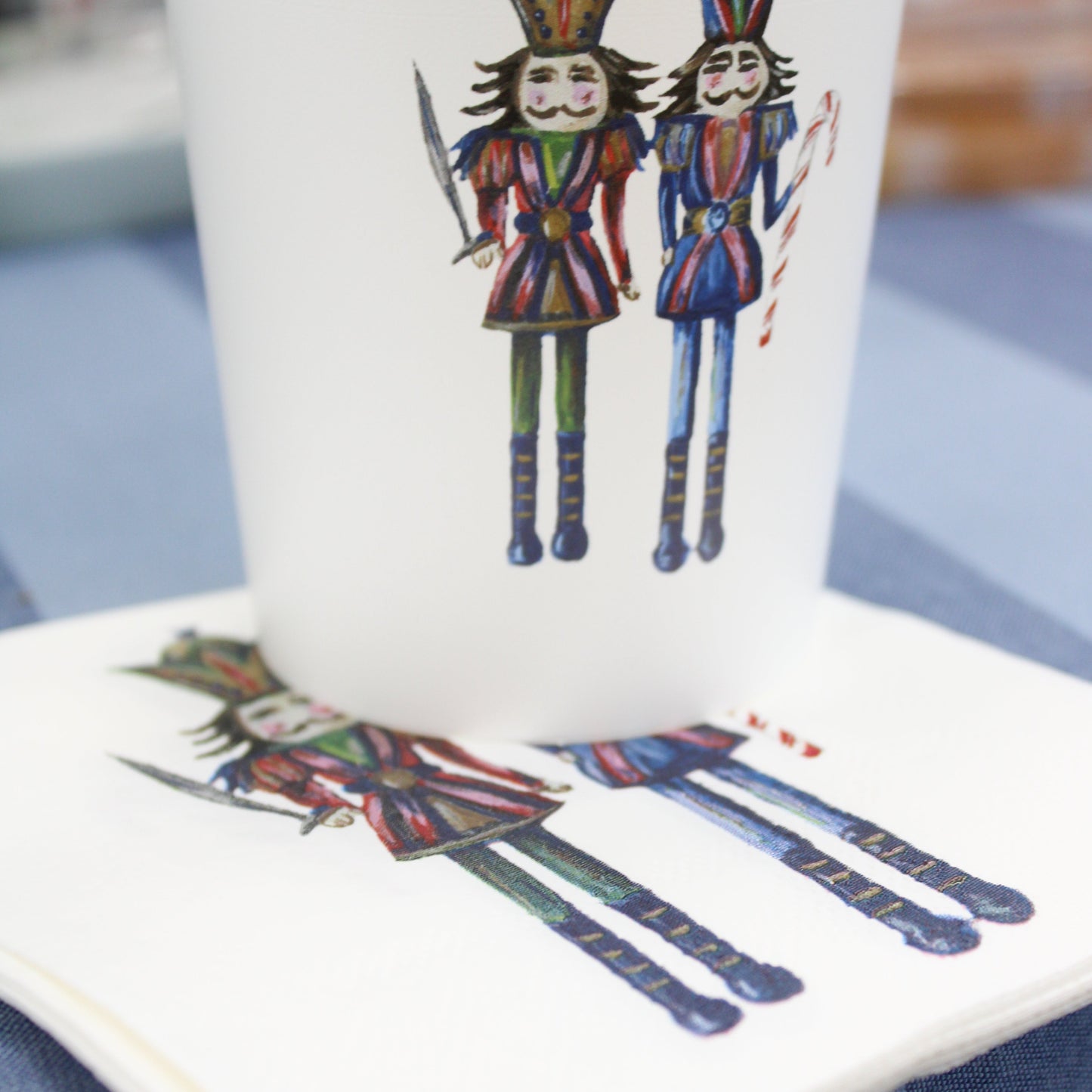 Holiday Nutcracker Cup and Napkin Set by FOSTER