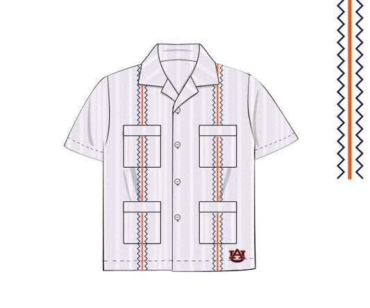 Officially Licensed Auburn Guayabera