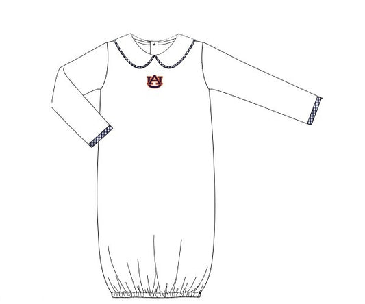 Officially Licensed Knit Auburn Baby Gown