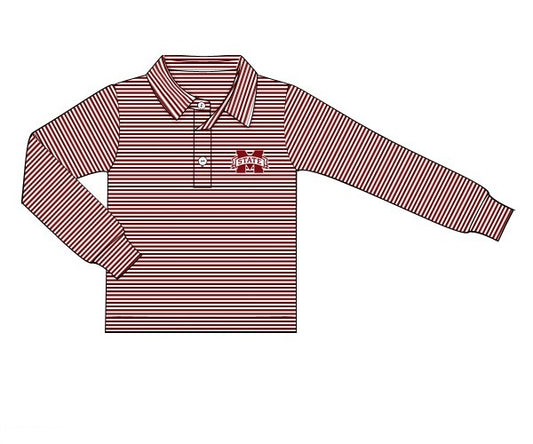 Officially Licensed Knit MS State Polo Shirt