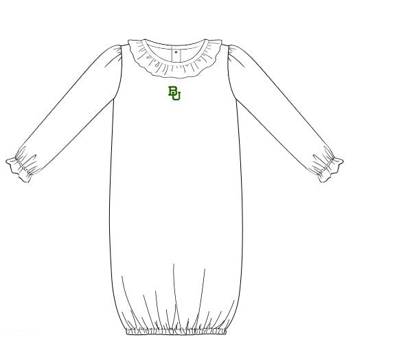 Officially Licensed Knit Ruffled Baylor Baby Gown