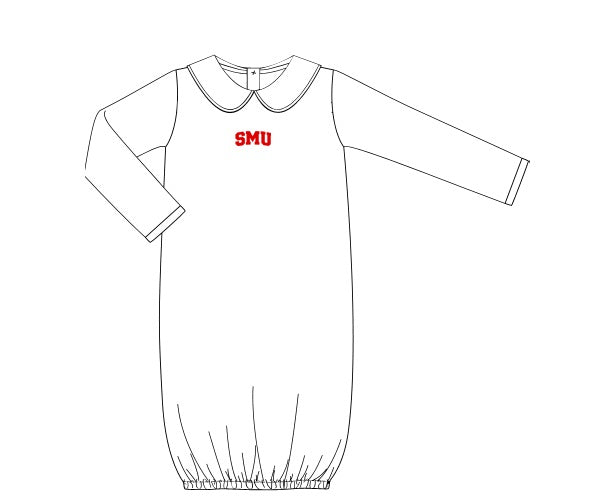 Officially Licensed Knit SMU Baby Gown