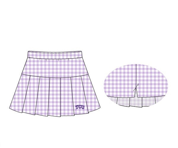 Officially Licensed Knit TCU Tennis Skirt