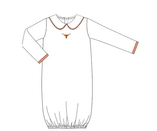 Officially Licensed Knit UT Baby Gown