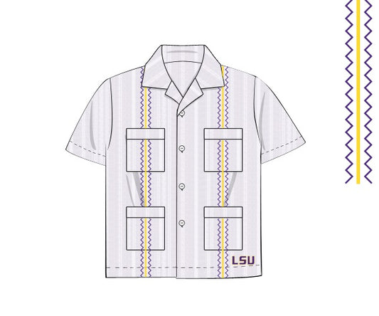 Officially Licensed LSU Guayabera