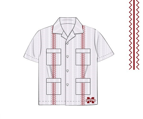 Officially Licensed MS State Guayabera