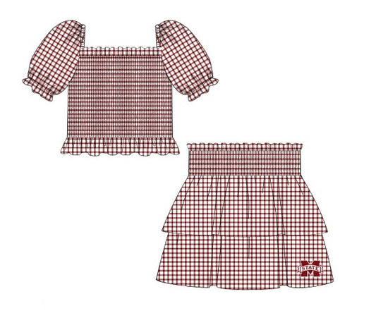 Officially Licensed MS State Skirt Set