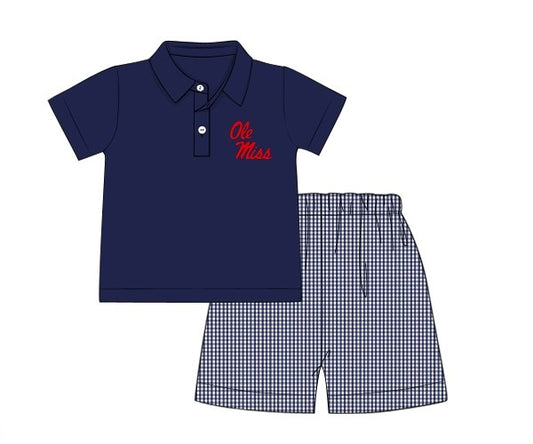 Officially Licensed Ole Miss Polo Short Set